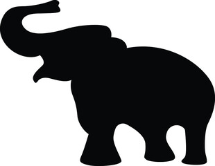 elephant icon. African Huge Mammals. Elephant Flat logo. Elephant symbol isolated. Elephant vector icons