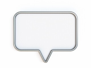 Blank rectangle signboard pin 3D
