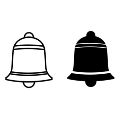 Bell vector icon. Notification. alarm illustration sign. alarm symbol. reminder logo.
