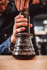 Master class on brewing coffee for amateurs and professionals