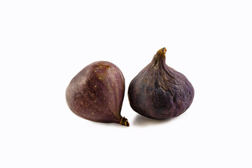 Fresh ripe figs on a white background. Isolate. Photo