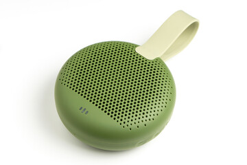 Portable Bluetooth speaker on white background
