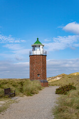 Fototapeta na wymiar Lighthouse at Kampen - Sylt, Germany