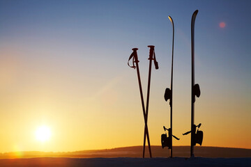 Naklejka premium Winter activities