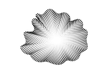 Abstract Music background. Big Data Particle Flow Visualisation. Science infographic futuristic illustration. Sound wave. Sound visualization. eps 10