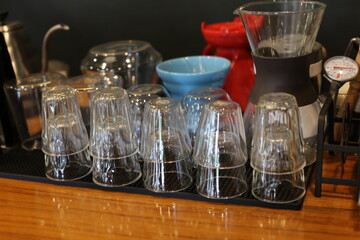 Glass and tea making equipment