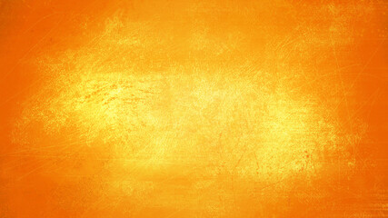 Orange and Yellow Old Cement Wall Grunge Abstract Background Texture