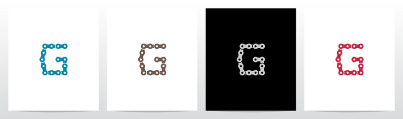 Chain Forming Letter Logo Design G