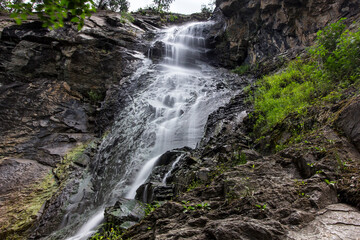 Naklejka premium Bridal Veil Falls, Spearfish Canyon Scenic Byway, South Dakota