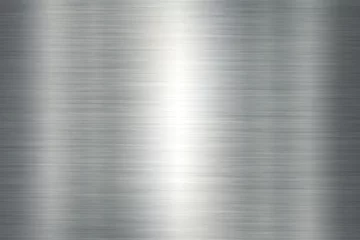 Zelfklevend Fotobehang steel texture background with reflection © jirawat