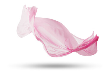 Smooth elegant transparent pink cloth,