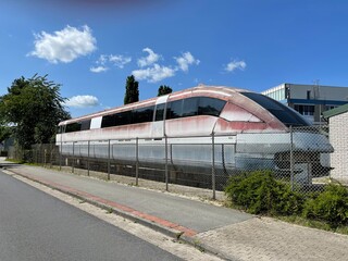 Transrapid Magnetschwebebahn / Zug / Transport / Retro