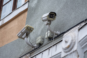 CCTV camera  for protection system in Cluj,Romania ,august,2021