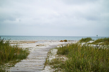 gloomy beach views from a danish beach