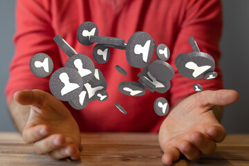 Unity group and teamwork concept