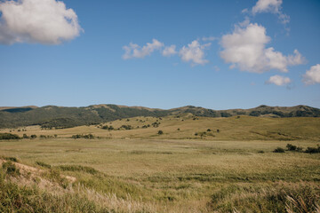 Obraz premium Nature background, landscape with sky