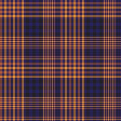 Orange Asymmetric Plaid textured Seamless Pattern