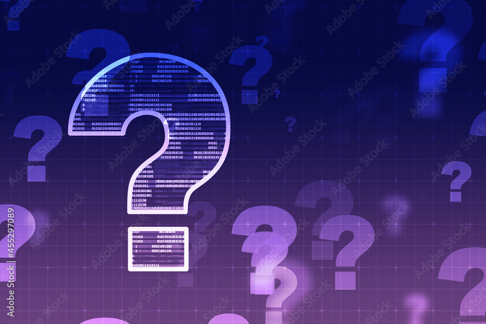 Poster 2d rendering question mark