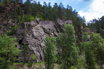 Views of Spearfish Canyon, Spearfish Canyon Scenic Byway, South Dakota