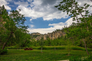 Views of Spearfish Canyon, Spearfish Canyon Scenic Byway, South Dakota