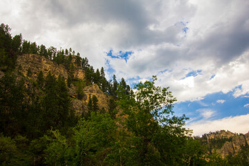 Views of Spearfish Canyon, Spearfish Canyon Scenic Byway, South Dakota
