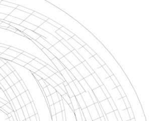 Obraz premium abstract architecture digital drawing