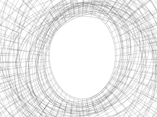 abstract architecture digital drawing