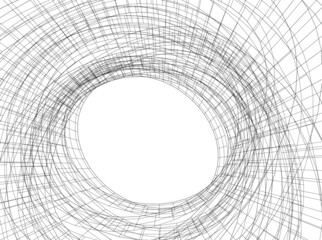 abstract architecture digital drawing