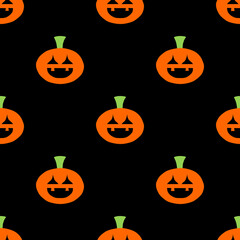 halloween pumpkin seamless pattern