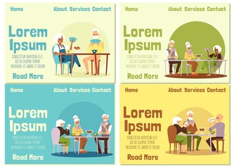 Happy old people - family or friends together playing in card games stay at home