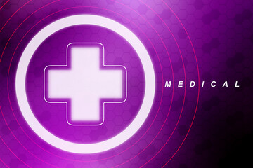 Fototapeta premium 2d rendering plus sign