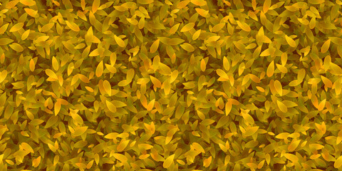黄色の落ち葉シームレス素材