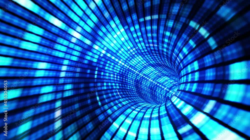 Poster abstract magic flickering glowing flying lines motion and illuminated blue matrix light effect in tu