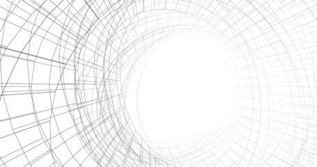 modern architecture digital drawing