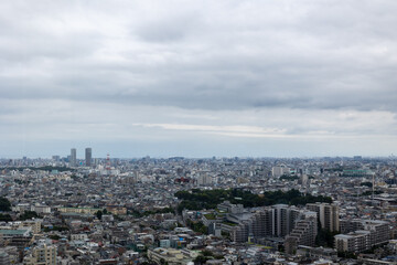Fototapeta na wymiar キャロットタワーから見た世田谷区
