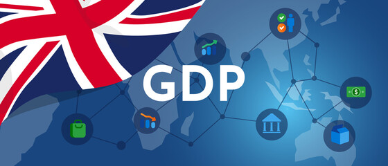 UK Britain GDP Gross domestic product economic number of productivity measurement