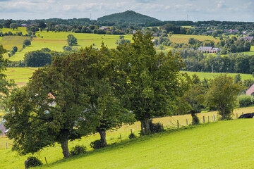 Hilly landscape around Bolland in the Pays de Herve, not far from Liege