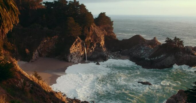 McWay Falls in Julia Pfeiffer Burns State Park. Big Sur, California, USA