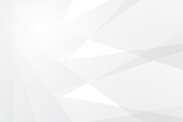 Abstract white and gray color, modern design background with geometric shape. Vector illustration.