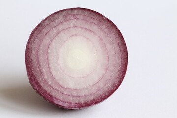 Red onion. Red onions on a light background. 