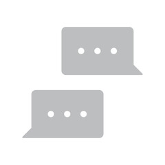 Talk bubble speech icon. Chat on line, dialog symbol. Text balloon.