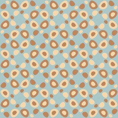 Rounded abstract seamless pattern - accent for any surfaces.
