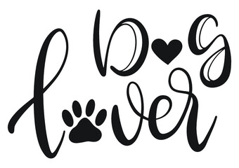 Dog lover vector decoration for T-shirt