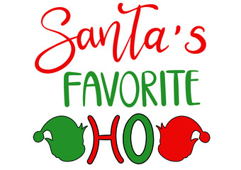 Santa’s favorite HO decoration for Xmas Christmas T-shirt