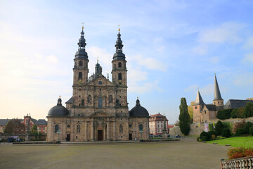 Obraz premium The Basilica in Fulda, Hessen, Germany, Europe