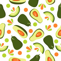 Color pattern with avocado