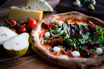 delicious Italian pizza with fresh ingredients