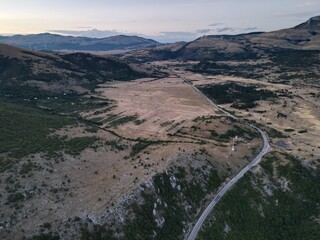 lonely road in croatia