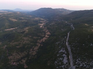 lonely road in croatia