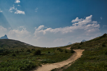 A trail to Parker Ridge.  Columbia Icefield Area AB Canada
